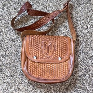Vintage MJ 💯 Leather Handmade Women Bag